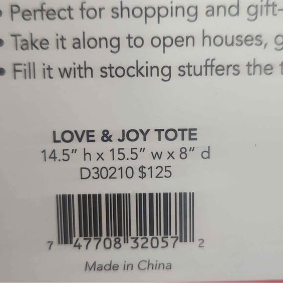 Brighton Love & Joy Canvas Tote Bag - Picture 6 of 6